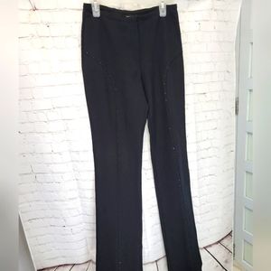 Sook Black Wide Leg Dresd Pants